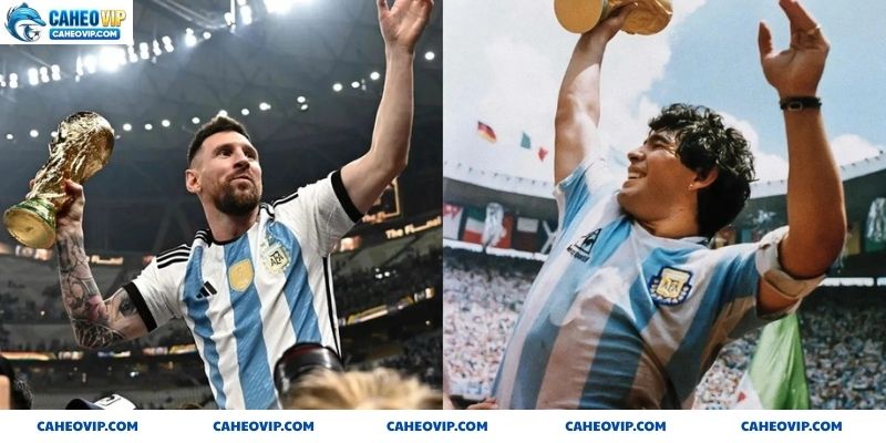 Lionel Messi vượt mặt Huyền thoại đồng hương maradona
